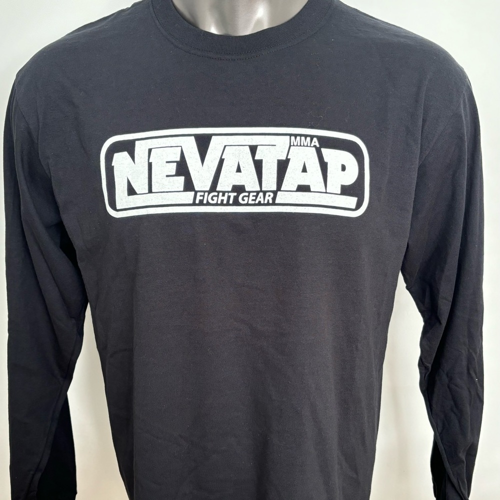 NEVATAP MMA MIXED MARTIAL ARTS BLACK XL LONG SLEEVE T-SHIRT NEW WITHOUT TAGS